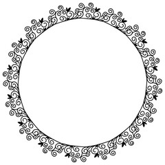 Classic vintage design with black circle frame. Perfect for photos, icons, logos, banners, greeting cards, websites, advertisements