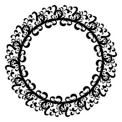 Classic vintage design with black circle frame. Perfect for photos, icons, logos, banners, greeting cards, websites, advertisements