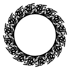 Classic vintage design with black circle frame. Perfect for photos, icons, logos, banners, greeting cards, websites, advertisements