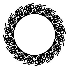 Classic vintage design with black circle frame. Perfect for photos, icons, logos, banners, greeting cards, websites, advertisements