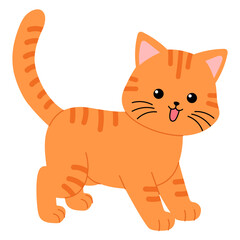 cute orange cat meowing © AnotaiSi