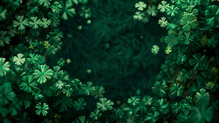 Shamrock background, St. Patrick's Day theme