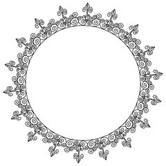 Classic vintage design with black circle frame. Perfect for photos, icons, logos, banners, greeting cards, websites, advertisements