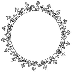 Classic vintage design with black circle frame. Perfect for photos, icons, logos, banners, greeting cards, websites, advertisements