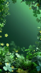 Shamrock background, St. Patrick's Day theme