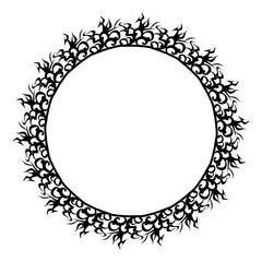 Classic vintage design with black circle frame. Perfect for photos, icons, logos, banners, greeting cards, websites, advertisements