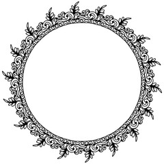 Classic vintage design with black circle frame. Perfect for photos, icons, logos, banners, greeting cards, websites, advertisements