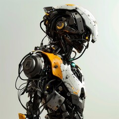 Fototapeta premium Robotic cyberpunk.