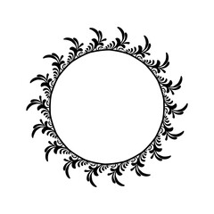 Classic vintage design with black circle frame. Perfect for photos, icons, logos, banners, greeting cards, websites, advertisements