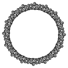 Classic vintage design with black circle frame. Perfect for photos, icons, logos, banners, greeting cards, websites, advertisements