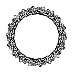 Classic vintage design with black circle frame. Perfect for photos, icons, logos, banners, greeting cards, websites, advertisements