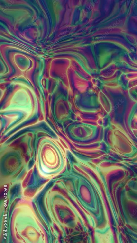 Poster abstract water paint diffusion with liquid soap, seamless loop. motion. a chemical reaction with ink