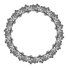 Classic vintage design with black circle frame. Perfect for photos, icons, logos, banners, greeting cards, websites, advertisements