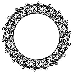 Classic vintage design with black circle frame. Perfect for photos, icons, logos, banners, greeting cards, websites, advertisements