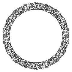 Classic vintage design with black circle frame. Perfect for photos, icons, logos, banners, greeting cards, websites, advertisements