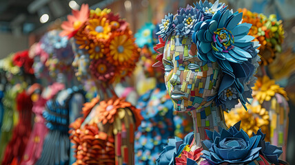 Naklejka premium the Future of Sustainable Fashion,generative ai