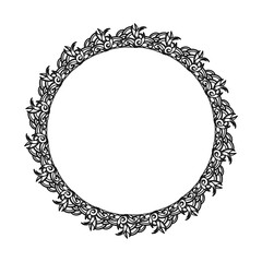 Classic vintage design with black circle frame. Perfect for photos, icons, logos, banners, greeting cards, websites, advertisements