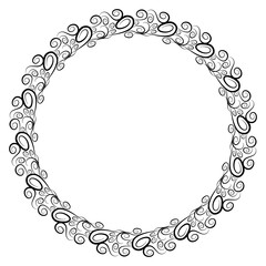 Classic vintage design with black circle frame. Perfect for photos, icons, logos, banners, greeting cards, websites, advertisements