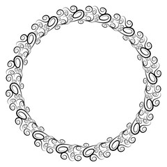 Classic vintage design with black circle frame. Perfect for photos, icons, logos, banners, greeting cards, websites, advertisements