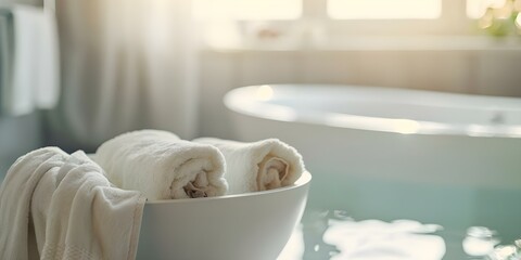 Creating a Relaxing and Tranquil Bathroom Space. Concept Bathroom renovations, Decor ideas, Spa-like atmosphere, Relaxation tips, Minimalist design