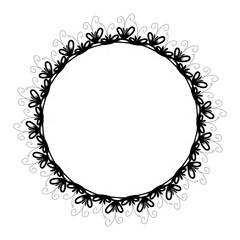 Classic vintage design with black circle frame. Perfect for photos, icons, logos, banners, greeting cards, websites, advertisements