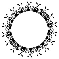 Classic vintage design with black circle frame. Perfect for photos, icons, logos, banners, greeting cards, websites, advertisements