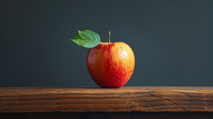 Elegance in Simplicity Minimalist Wooden Table with Artfully Arranged Orchard Product