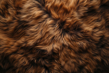 Naklejka premium Close up Orange Wool Fur Animal Texture Background, Turquoise fur background.