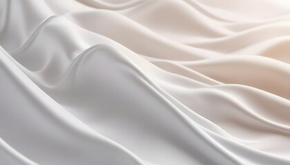 Obraz premium Elegant and minimalist seamless white wave texture pattern background with mono color design concept