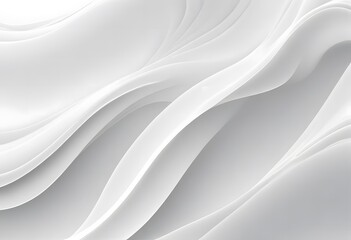 Elegant and minimalist seamless white wave texture pattern background with mono color design concept