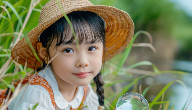 Children's Day Fun Exploring Nature with Magnifying Glasses, Discover the Wonders of the Outdoors Engage your little ones in exciting learning adventures, fostering curiosity and a love for the