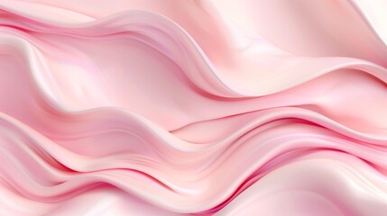 Obraz premium Abstract Pink Swirling Waves