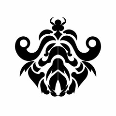 Pattern motifs design with ornament batik leafs