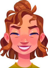 Laughing Girl Face Avatar