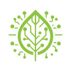 Modern Leaves Technology Logo 