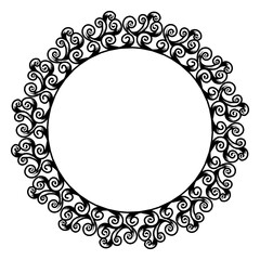 Classic vintage design with black circle frame. Perfect for photos, icons, logos, banners, greeting cards, websites, advertisements