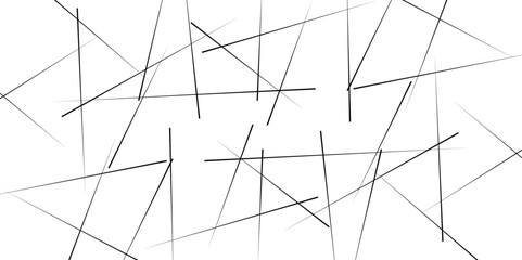 Obraz premium Geometric art random intersecting lines. Seamless abstract pattern of random lines, texture chaotic line, vector illustration