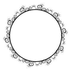 Classic vintage design with black circle frame. Perfect for photos, icons, logos, banners, greeting cards, websites, advertisements