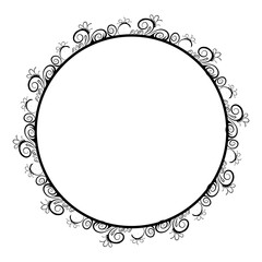 Classic vintage design with black circle frame. Perfect for photos, icons, logos, banners, greeting cards, websites, advertisements