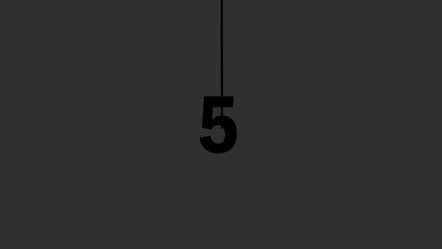 10 second SMPTE timer video with simple animation.