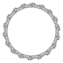 Classic vintage design with black circle frame. Perfect for photos, icons, logos, banners, greeting cards, websites, advertisements