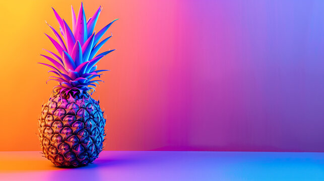 Tropical pineapple wallpaper background