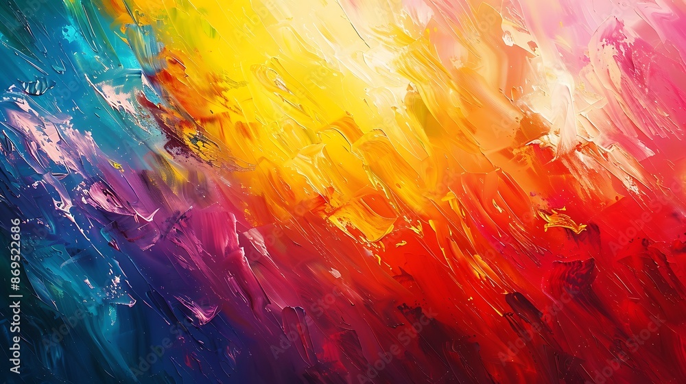 Poster spectrum of colors in rhythmic harmony, painting the canvas with its melodic vibrancy in a captivati