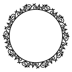 Classic vintage design with black circle frame. Perfect for photos, icons, logos, banners, greeting cards, websites, advertisements