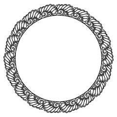 Classic vintage design with black circle frame. Perfect for photos, icons, logos, banners, greeting cards, websites, advertisements