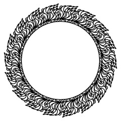 Classic vintage design with black circle frame. Perfect for photos, icons, logos, banners, greeting cards, websites, advertisements