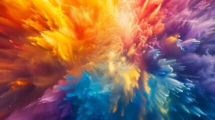 Fototapeta premium Spectrum of vibrant colors moving gracefully, each shade contributing to a harmonious symphony captured in stunning HD clarity.