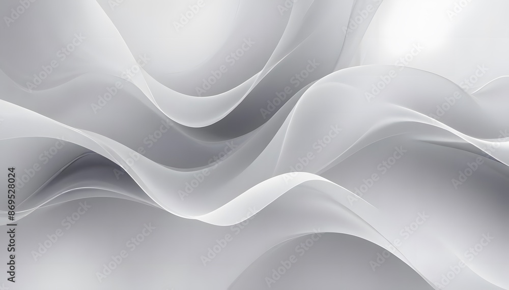 Poster grey-white abstract background paper shine and layer element vector for presentation design. suit fo