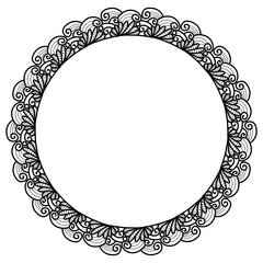 Classic vintage design with black circle frame. Perfect for photos, icons, logos, banners, greeting cards, websites, advertisements