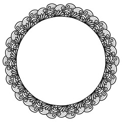 Classic vintage design with black circle frame. Perfect for photos, icons, logos, banners, greeting cards, websites, advertisements